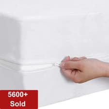 Image of Anti Bug Zipped Waterproof Mattress Total Encasement Protector Cover All sizes