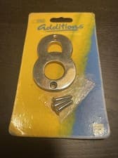 Image of Door Number 8 Chrome Finish 2" Number