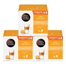 Image of Dolce Gusto Latte Macchiato Coffee Pods (Pack of 3, Total 90 Capsules)