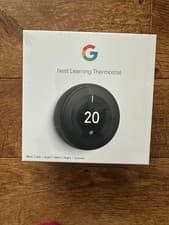 Image of Google Nest Learning Thermostat 3rd Generation Smart Thermostat Black New Sealed