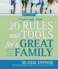 Image of 20 (Surprisingly Simple) Rules and Tools for a Great Family by Stephens: New
