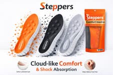 Image of Original Steppers Comfort Boosting Massage Insoles for Heel & Plantar Fasciitis