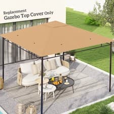 Image of 3 x 3 m Gazebo Canopy Replacement Cover, Garden Gazebo Roof Replacement