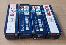 Image of SPARK PLUGS X4 PLATINUM  FIT NISSAN RENAULT VAUXHALL BOSCH FR7DPP+ 0242235749