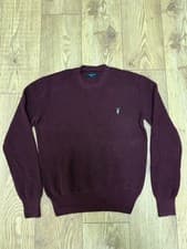 Image of Brand New All Saints Burgundy Jumper Size Medium