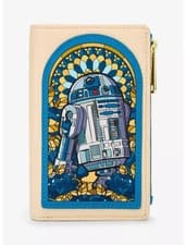 Image of Loungefly Star Wars R2-D2 Stained Glass Portrait Wallet