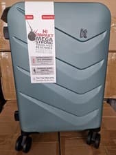 Image of IT Luggage Chevron 8 Wheel Hard Case Expandable 54cm Blue Lead
