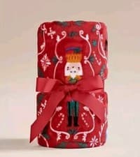 Image of Nutcracker Christmas Super Soft Plush Throw Sofa Blanket Cosy Bed Fleece Decorat