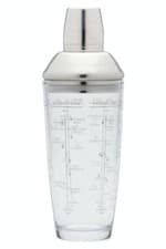 Image of BAR CRAFT BOSTON GLASS COCKTAIL SHAKER WITH STAINLESS STEEL TOP 700ML