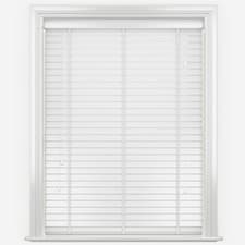 Image of White Real Wooden Venetian Blinds With Tapes 35 / 50mm Slat Custom Made To Size
