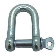 Image of Dee Shackles D Shackle 6mm 8mm 10mm 12mm 16mm 19mm 22mm 25mm Commercial Plated