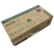 Image of 8 x GU10 FIRE RATED DOWNLIGHT CAN - WITH BRUSHED CHROME IP65 BEZEL (MULTIPACK)