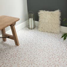 Image of d-c-fix Vintage Flowers 30.48cm x 30.48cm Self-adhesive Vinyl Floor Tiles