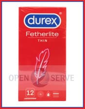 Image of 12 Pack- Durex Featherlite Thin Feel Condoms - Latex | Easy On | Lubricated