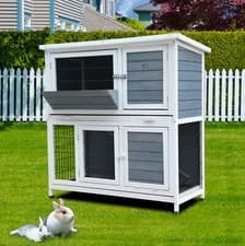 Image of RABBIT HUTCH HUTCHES RUN RUNS BUNNY BUSINESS 41" GUINEA PIG HUTCH BB-41-DDL-HR