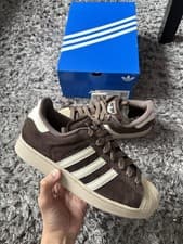 Image of Adidas Originals Men's Superstar II in Aurora Coffee/Off White/Stone Khaki UK 9