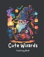 Image of Publishing - Cute Wizards Coloring Book Enchanting and Adorable Illus - X555z