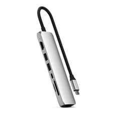 Image of Satechi USB-C Slim Multiport Hub 7-in-1 Ethernet 1Gbit Power Delivery 100W