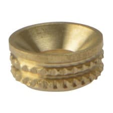 Image of ForgeFix Screw Cup Sockets Solid Brass Polished No. 8 Bag 100