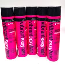 Image of 5 x Vibrant Sexyhair Color Lock Conditioner 300ml with Roses and Almond Oil