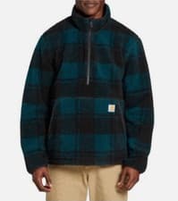 Image of Carhartt Men's Quarter-Zip Sherpa Pullover Sweatshirt Size S, M, L, XL & XXL NEW