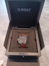 Image of U-Boat 8893 Classico 42 Tungsten Watch with Dark Brown Strap Watch