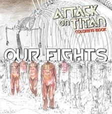 Image of Attack on Titan Coloring Book 2 Our Fights by Hajime Isayama PAPERBACK