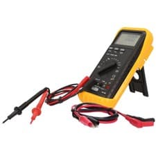 Image of KS Tools 150.1480 Digital Multimeter, Including Test Prods And Crocodile Clamps