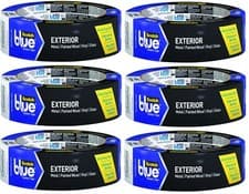 Image of 3M Scotch Blue Painters Tape (6 Pack) 36mm x 41.1m Exterior Masking Tape