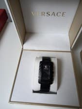 Image of Versace Mens Watch VE7D00423 Black Stainless Steel Strap