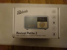 Image of Roberts Revival Petite DAB/FM Retro Bluetooth Radio - Duck Egg Blue - OLED - New