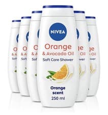 Image of NIVEA Indulgent Moisture Orange Shower Cream (250 Ml Pack of 6) Body Care