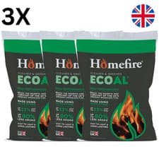 Image of 3 x Homefire Ecoal Smokeless Coal - 10kg each