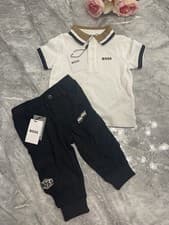 Image of BNWT Baby Boys Hugo Boss T-shirt And Joggers Set Tracksuit Age 9 Months