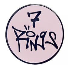 Image of Ariana Grande 7 Rings Metal Enamel Pin Badge