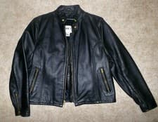 Image of MINT Vtg PARK V Steerhide CAFE RACER J-100 Motorcycle LEATHER Jacket~MADE IN USA