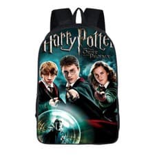 Image of Harry Potter Hermione Ron School Bag Travel Backpack Boys Girls Shoulders Bag