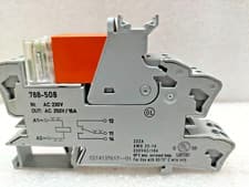 Image of WAGO 788-508 RELAY MODULE 230 VAC - 1 CHANGEOVER CONTACT
