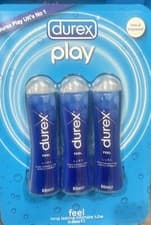 Image of Durex Feel Play Lube 50 ml Adult Sex Lubricant Real Feel Pack of 3 UK