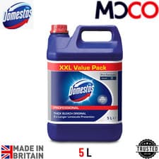 Image of Domestos Thick Bleach Germ Killer Original 3X Longer Limescale Prevention 5L