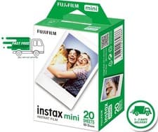 Image of Fujifilm INSTAX Mini Film White Border 20 Shot Pack Cameras Printers Free P&P