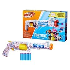 Image of Nerf Fortnite Frenz-Ever Foam Dart Blaster, Game-Inspired Design, Quick-Load