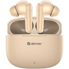 Image of Denver TWE48NU True Wireless Bluetooth Headphones Charging Case USB C 6H Play