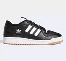 Image of Genuine Adidas Forum 84 Low ADV Black/White Trainers Size UK 12, EU47 1/3