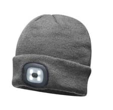 Image of LED Beanie Hat Unisex Head Lamp Knitted Warm Cap Torch Light Outdoor Camping Hat