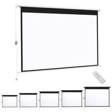 Image of Electric Motorised / Pull-Down Projector Screen 60-120in 4:3 Home Cinema Screens