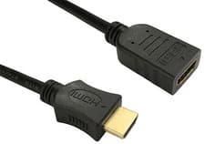 Image of 5m HDMI EXTENSION Cable Male - Female 3D TV High Speed With Ethernet BLACK