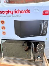 Image of Morphy Richards P90D23EL-B8/H 23L 900W Digital Microwave Black Mirror Finish