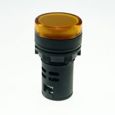Image of Yellow LED Power Indicator Signal Light 12VDC 22mm Diameter  50mm Height #E4