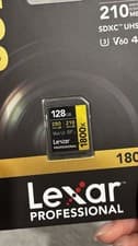 Image of Lexar 128GB Professional 1800X UHS-II SDXC Memory Card (Gold Series)